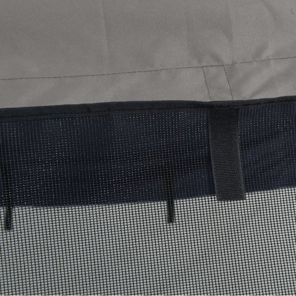 vidaXL biminitop med 4 buer og sidevægge 243x(230-244)x137 cm