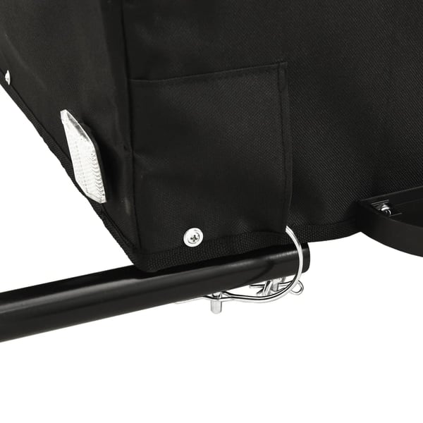 vidaXL cykelanhænger 45 kg jern sort og grå