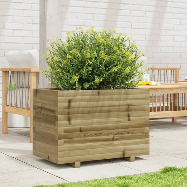 vidaXL Plantekasse 70x40x49,5 cm impregnert furu
