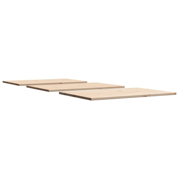 vidaXL Pöytälevyt 3 kpl 80x53x1,7 cm suorakaide täysi mänty