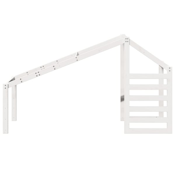 vidaXL stel til husseng 198x97x113 cm massivt fyrretræ hvid