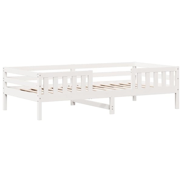 vidaXL Sengeramme uten madrass hvit 90x200 cm heltre furu