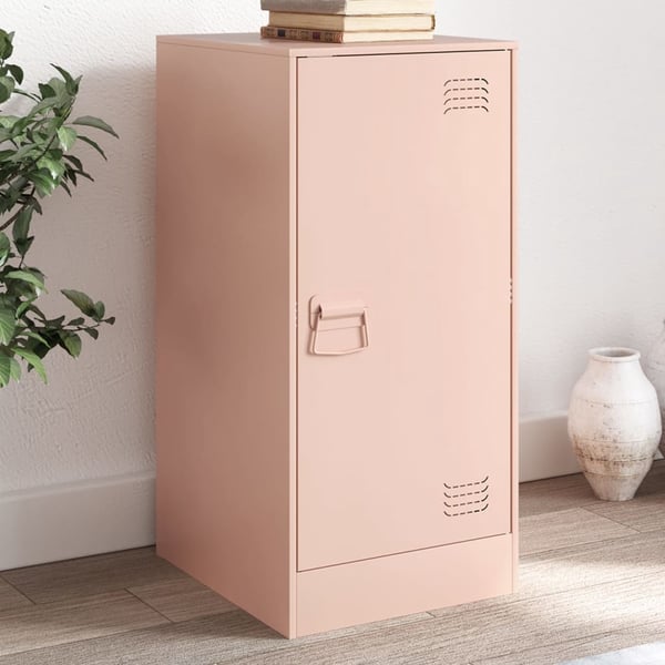 vidaXL Senkki pinkki 34,5x39x73 cm teräs