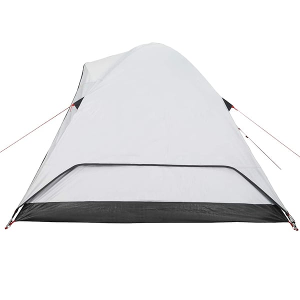 vidaXL Kuppeltelt for camping 6 personer hvit blendingsstoff vanntett
