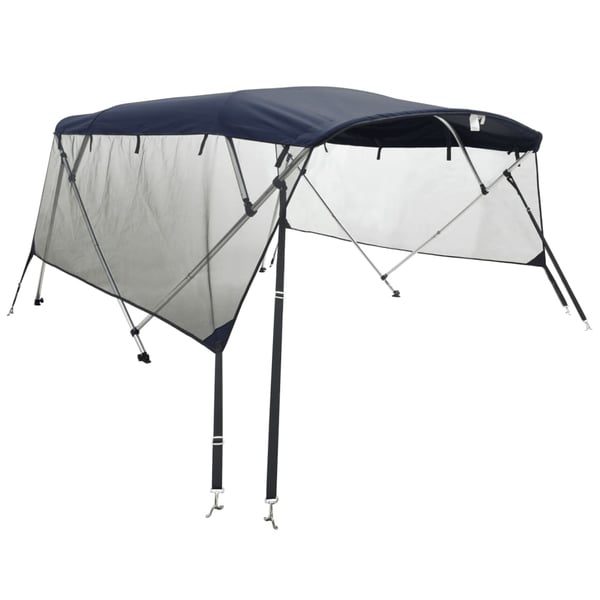 vidaXL biminitop med 4 buer og sidevægge 243x(230-244)x137 cm