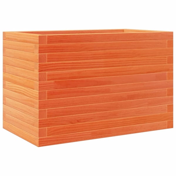 vidaXL plantekasse 70x40x45,5 cm massivt fyrretræ gyldenbrun