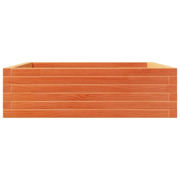 vidaXL Hageplantekasse voksbrun 80x80x23 cm heltre furu
