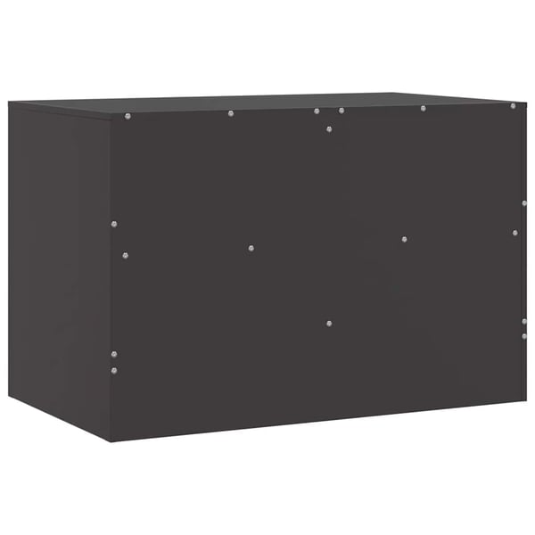 vidaXL tv-bord 67x39x44 cm stål sort
