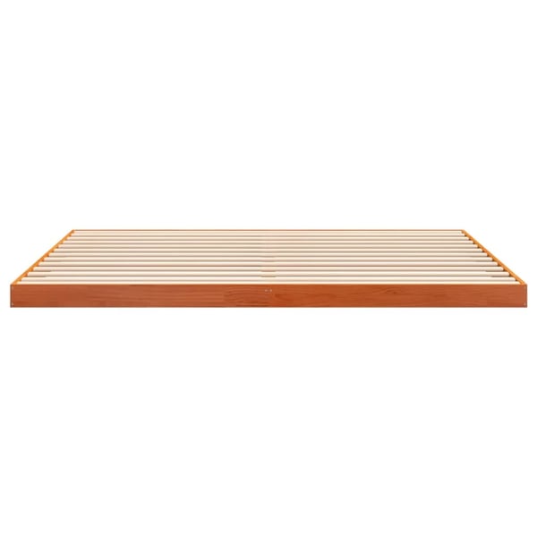 vidaXL Sengeramme brun 180x200 cm heltre furu