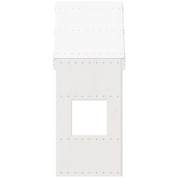 vidaXL Tak for barneseng hvit 55x84x132 cm heltre furu