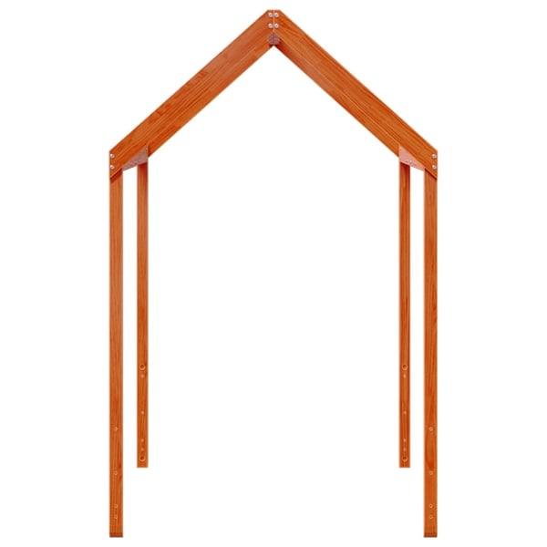 vidaXL stel til husseng 217x85,5x154 cm massivt fyrretræ gyldenbrun