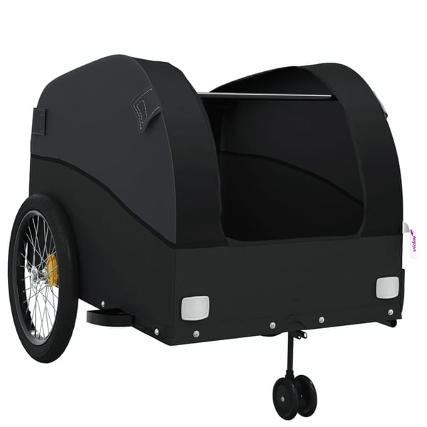 vidaXL cykelanhænger 45 kg jern sort