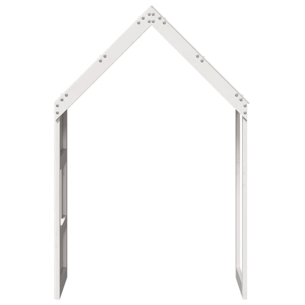vidaXL Tak for barneseng hvit 60x99x139,5 cm heltre furu