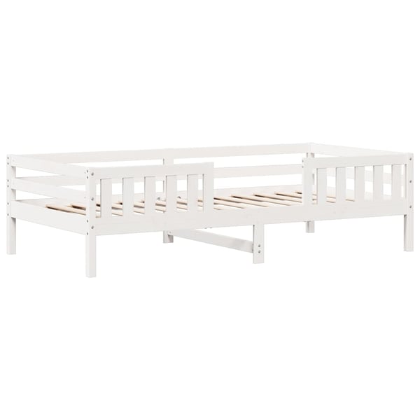 vidaXL Sengeramme uten madrass hvit 90x190 cm heltre furu