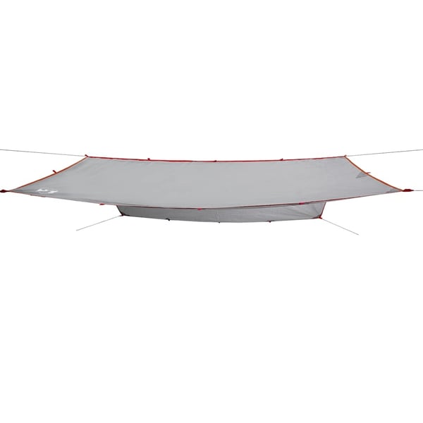 vidaXL Campingpresenning grå og oransje 400x294 cm vanntett