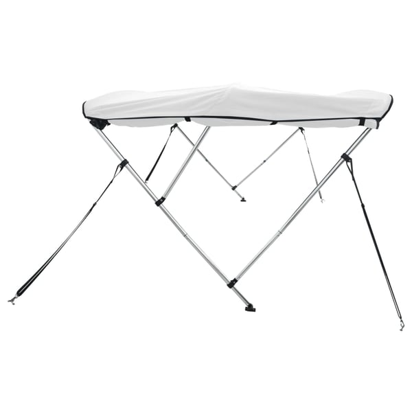 vidaXL Båtkalesje 3-buet med sidevegger 183x(137-152)x137 cm