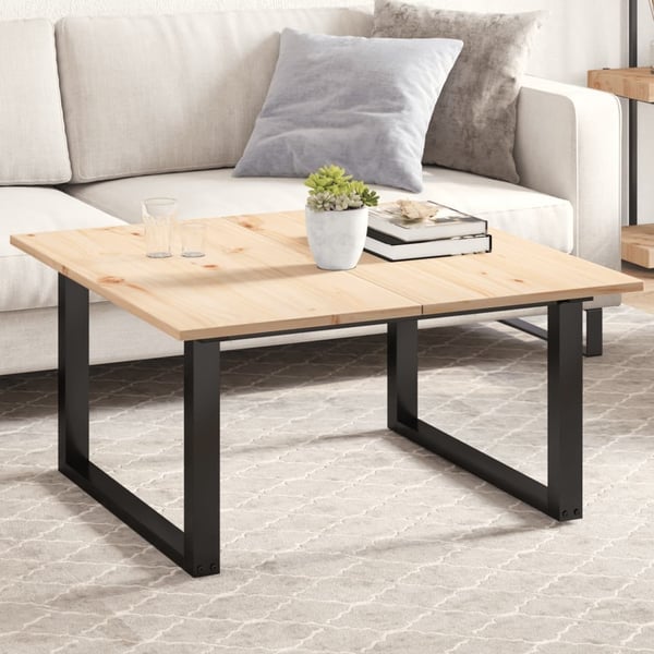 vidaXL Bordplater 2 stk 90x45x1,7 cm rektangulær heltre furu