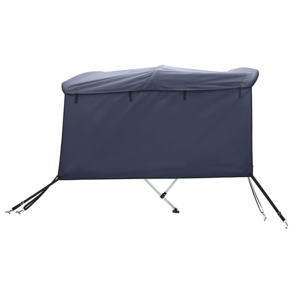 vidaXL Båtkalesje 3-buet med sidevegger 183x(137-152)x137 cm