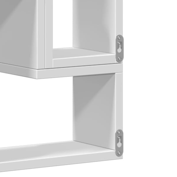 vidaXL Vegghylle hvit 96x12x64 cm sponplate