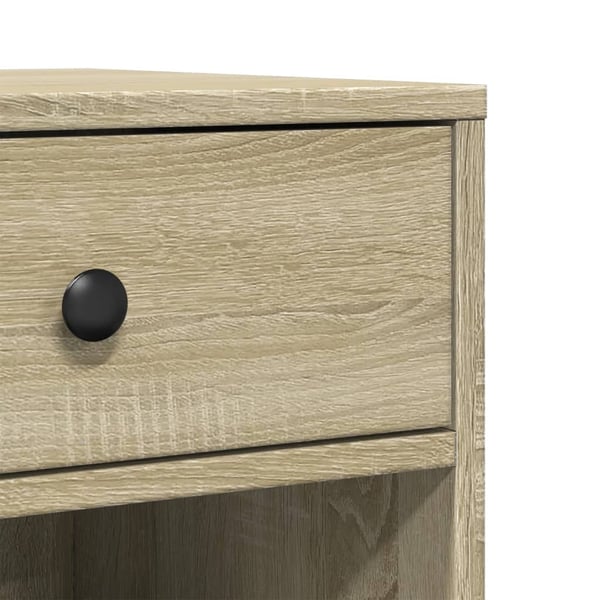 vidaXL Skriverstativ med hjul sonoma eik 60x40x68,5 cm