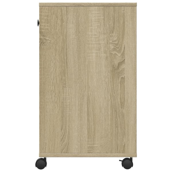 vidaXL Skriverstativ med hjul sonoma eik 60x40x68,5 cm