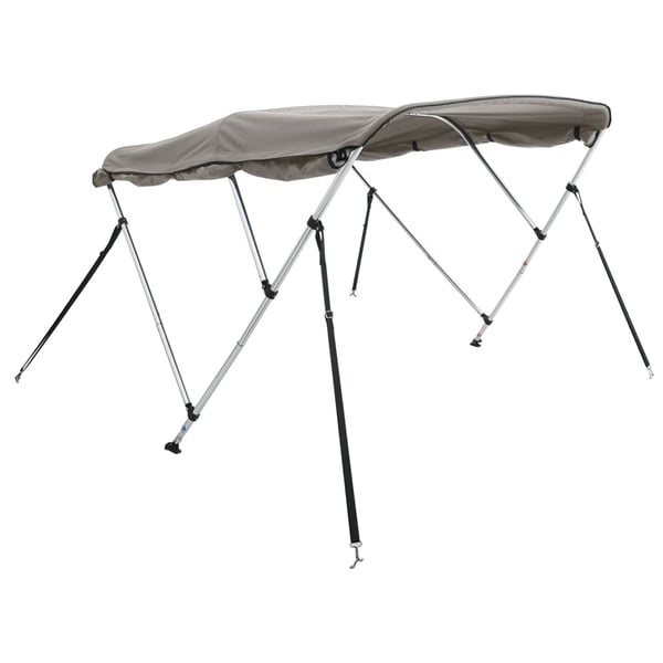 vidaXL Båtkalesje 3-buet med sidevegger 183x(137-152)x137 cm