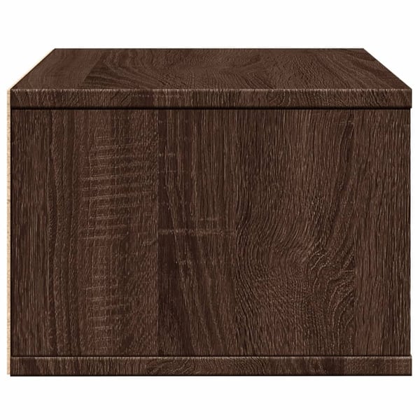 vidaXL printerstativ 40x32x22,5 cm konstrueret træ brunt egetræ
