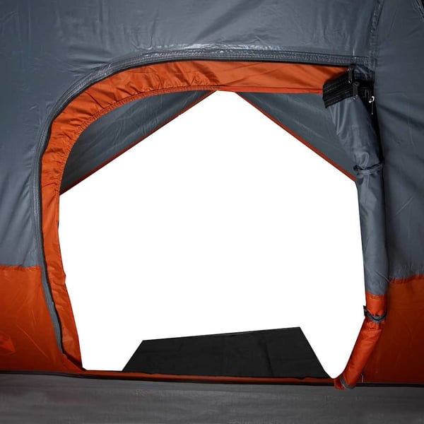 vidaXL Kuppeltelt for camping 4 personer oransje vanntett