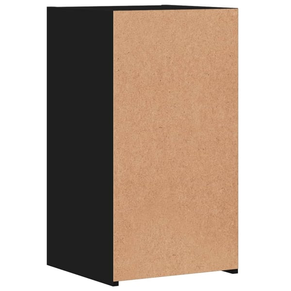vidaXL Nattbord 2 stk svart 35x34x65 cm konstruert tre