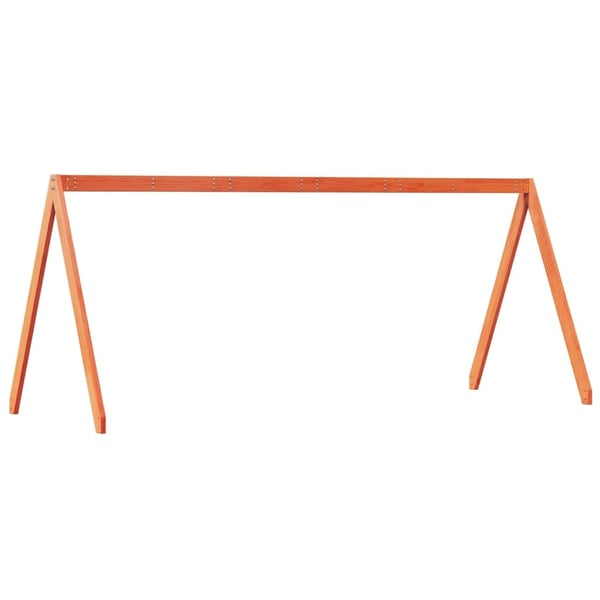 vidaXL Tak for barneseng voksbrun 199x95,5x88 cm heltre furu