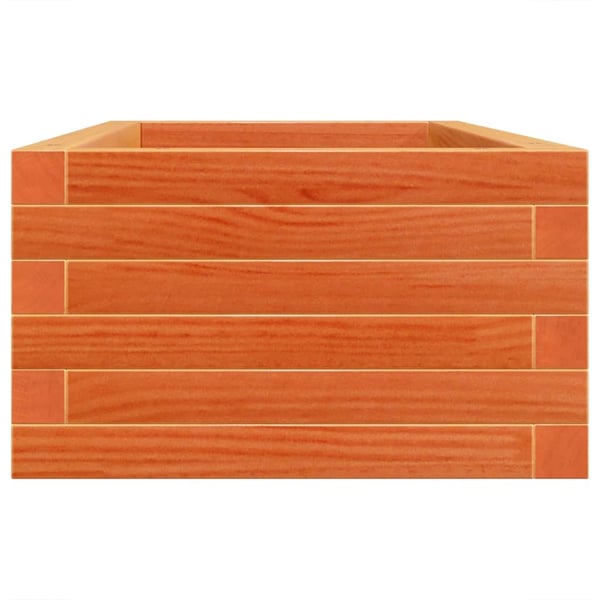 vidaXL Hageplantekasse voksbrun 90x40x23 cm heltre furu