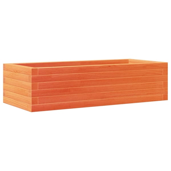 vidaXL Hageplantekasse voksbrun 90x40x23 cm heltre furu