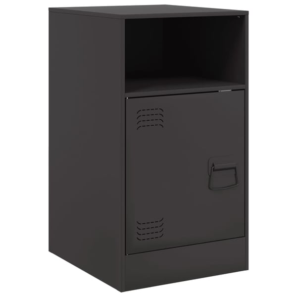 vidaXL sengebord 34,5x39x62 cm stål sort