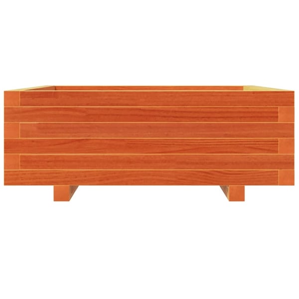 vidaXL Plantekasse voksbrun 70x70x26,5 cm heltre furu