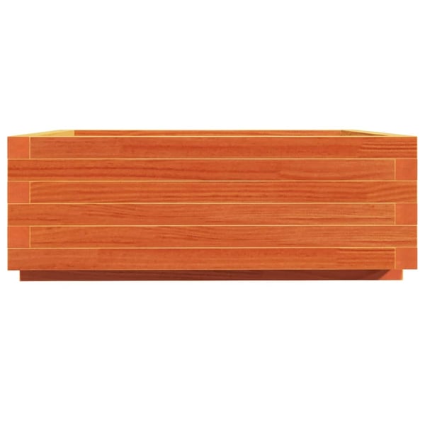 vidaXL Plantekasse voksbrun 70x70x26,5 cm heltre furu