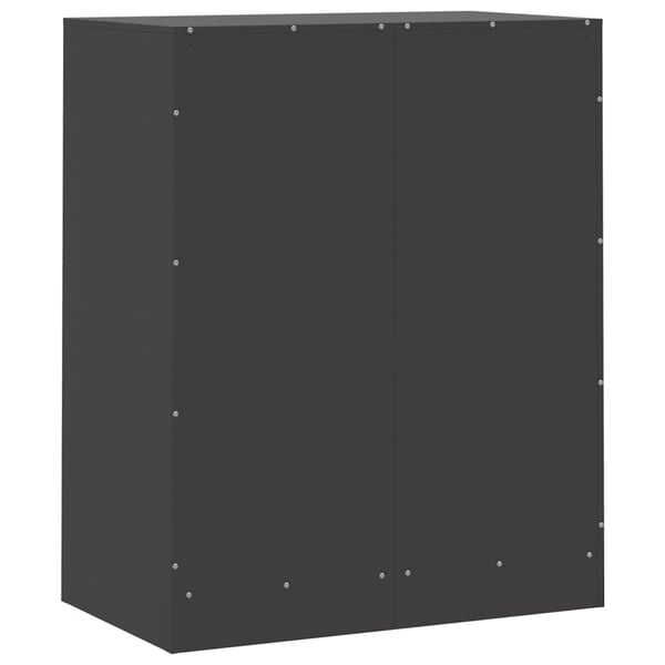 vidaXL skænk 67x39x83 cm stål sort