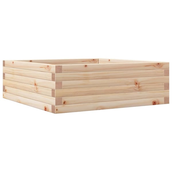 vidaXL Kukkalaatikko 70x70x23 cm täysi mänty