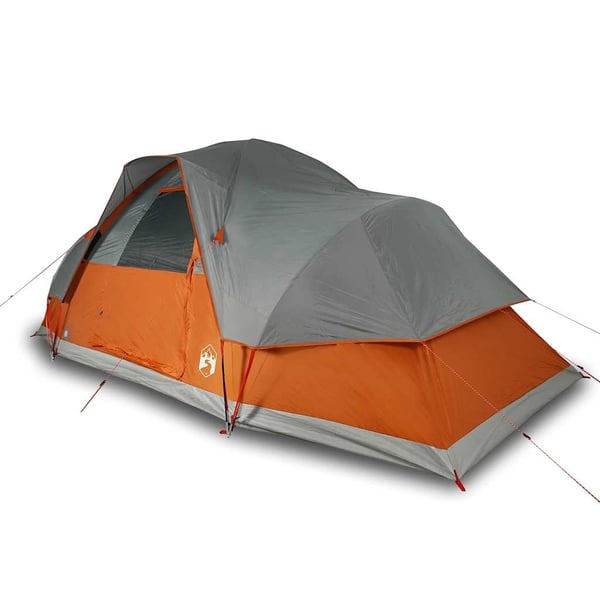 vidaXL Kuppeltelt for camping 9 personer oransje vanntett
