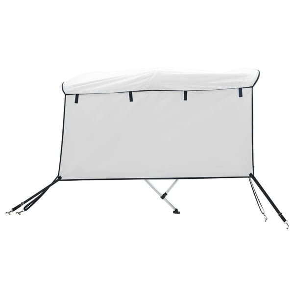 vidaXL Båtkalesje 4-buet med sidevegger 243x(200-213)x137 cm