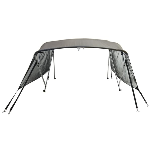 vidaXL Båtkalesje 3-buet med sidevegger i netting 183x(154-167)x137 cm