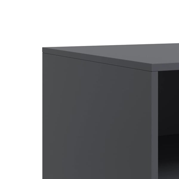 vidaXL TV-benker 2 stk antrasitt 67x39x44 cm stål
