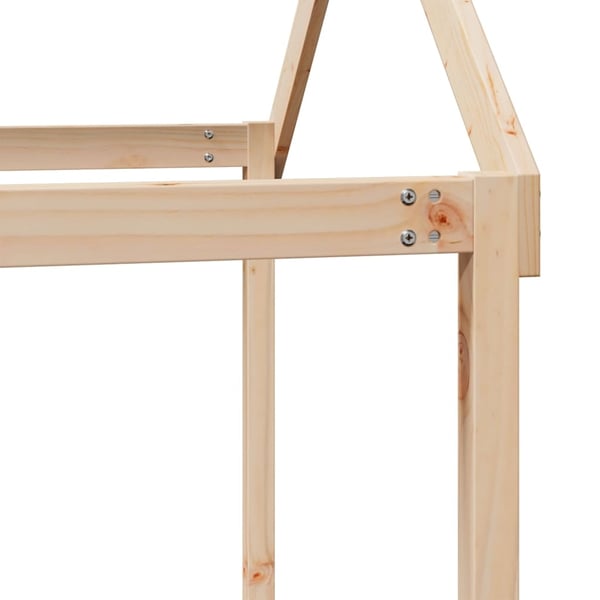 vidaXL Tak for barneseng 207x95,5x159 cm heltre furu