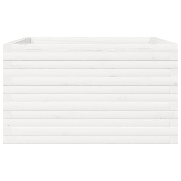 vidaXL Plantekasse hvit 80x80x45,5 cm heltre furu