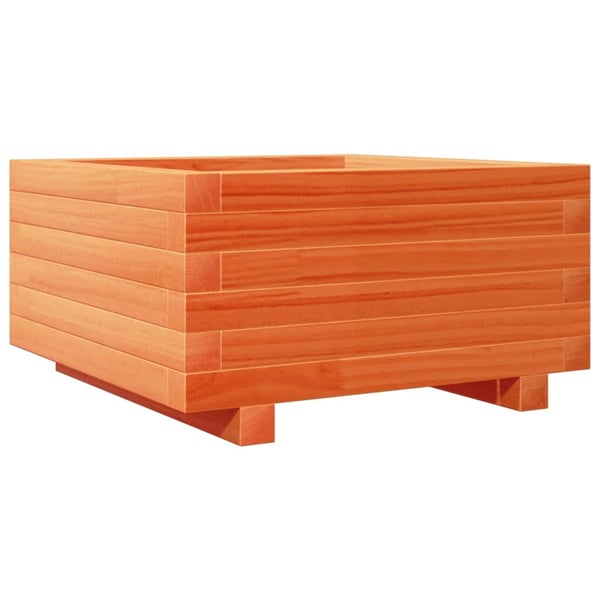 vidaXL Plantekasse voksbrun 50x50x26,5 cm heltre furu