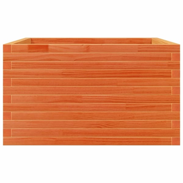 vidaXL Plantekasse voksbrun 80x80x45,5 cm heltre furu