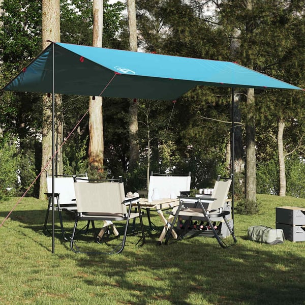 vidaXL Campingpresenning blå 360x294 cm vanntett