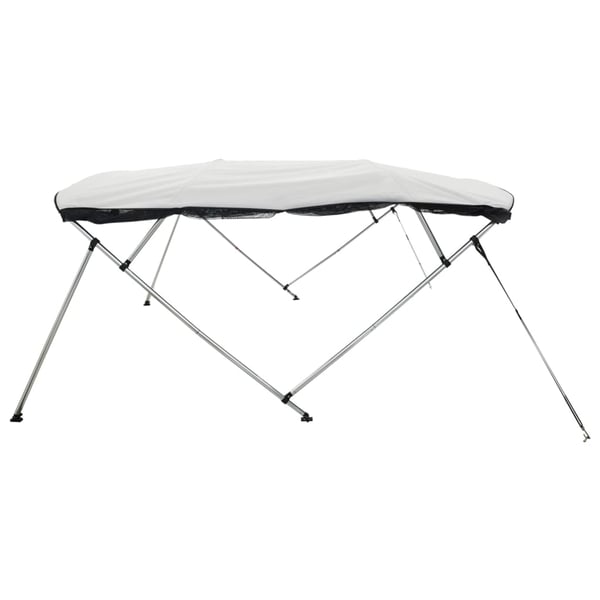 vidaXL Båtkalesje 3-buet med sidevegger i netting 183x(137-152)x137 cm
