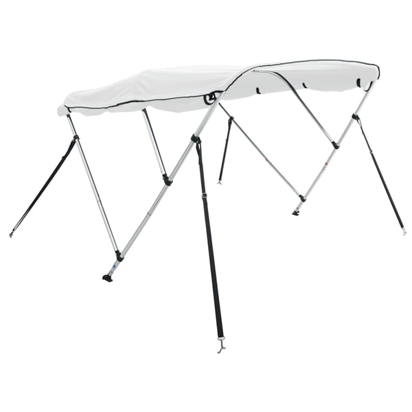 vidaXL Båtkalesje 4-buet med sidevegger 243x(170-182)x137 cm