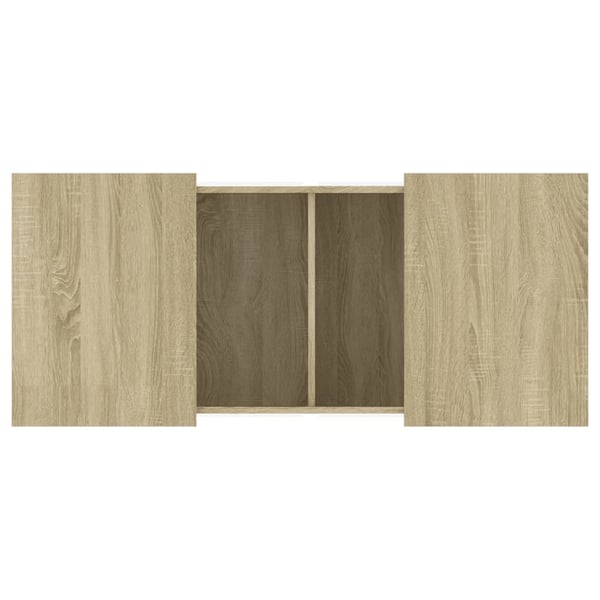 vidaXL sofabord 80x55x40 cm konstrueret træ sonoma-eg