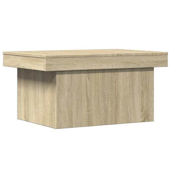 vidaXL sofabord 80x55x40 cm konstrueret træ sonoma-eg